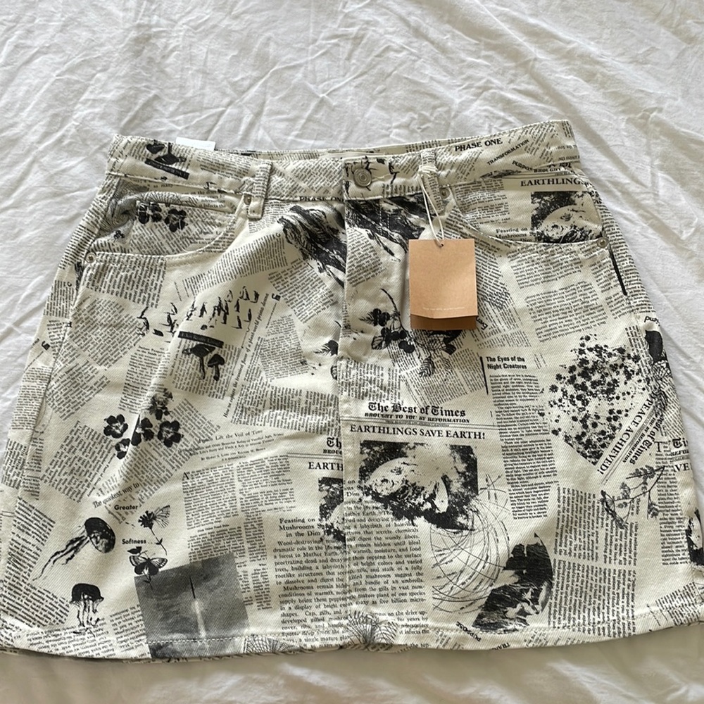 Reformation Jackie High Rise Denim Skirt